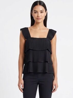 J. Crew Pleated Women's Top M - Black